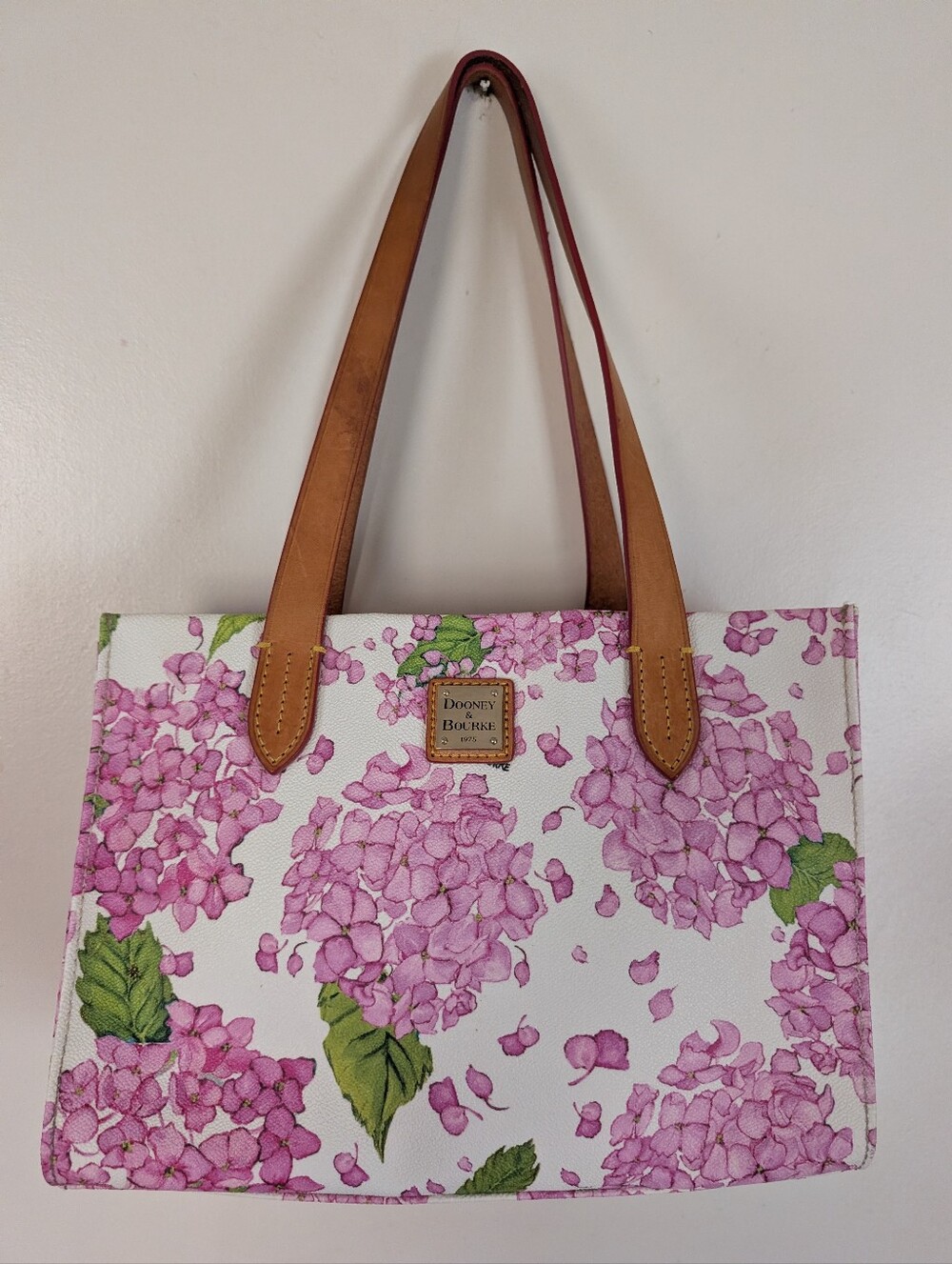 Dooney & Bourke Hydrangeas Floral Tote Purse Bag